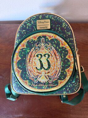 Disneyland Club 33 Loungefly Emerald Anniversary Backpack